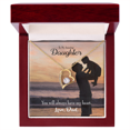 thumbnail image 1 of To My Daughter Dad's Amazing Daughter Forever Necklace w Message Card, 1 of 8