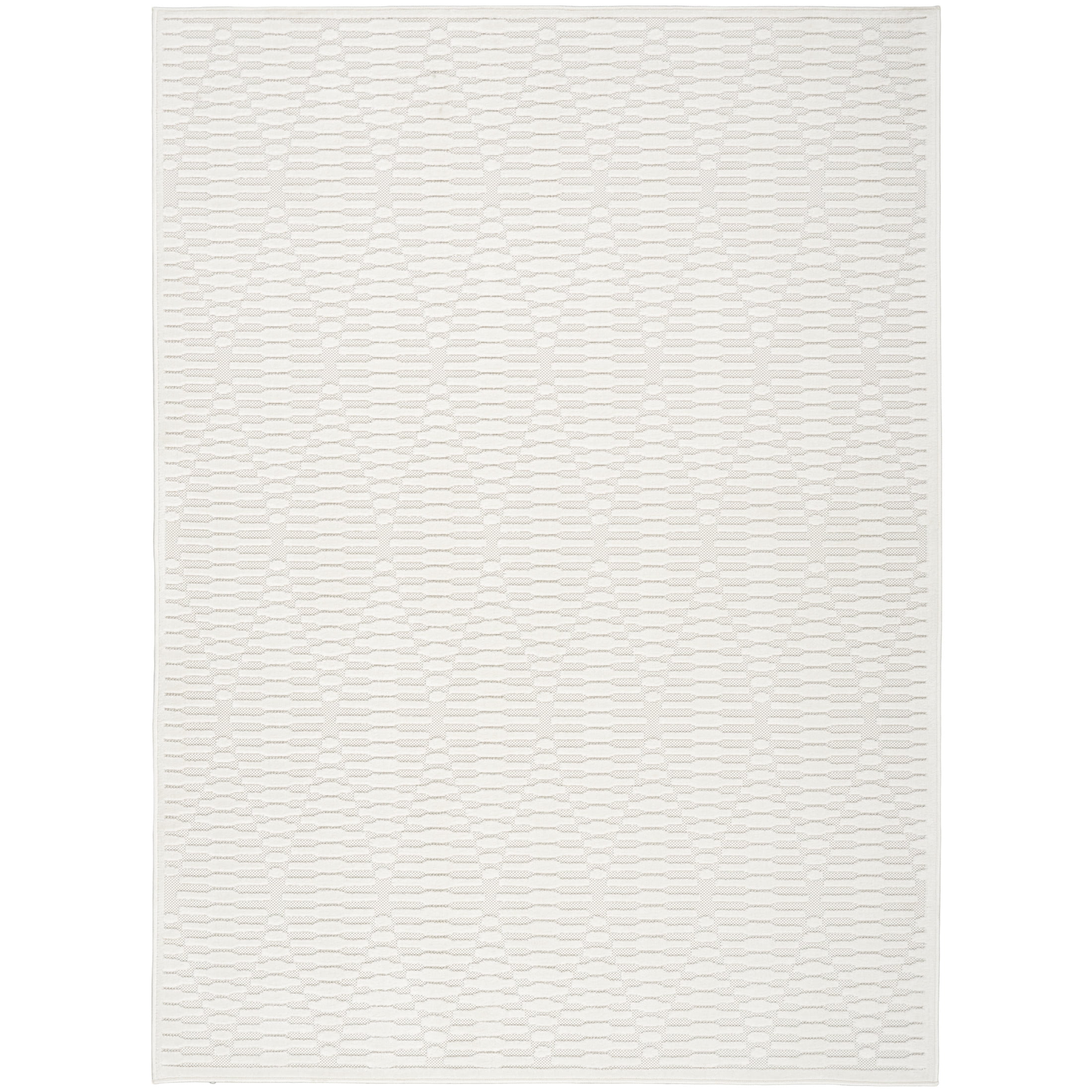 Nourison Casual 6'7" x 9'2" Ivory Modern Indoor Rug