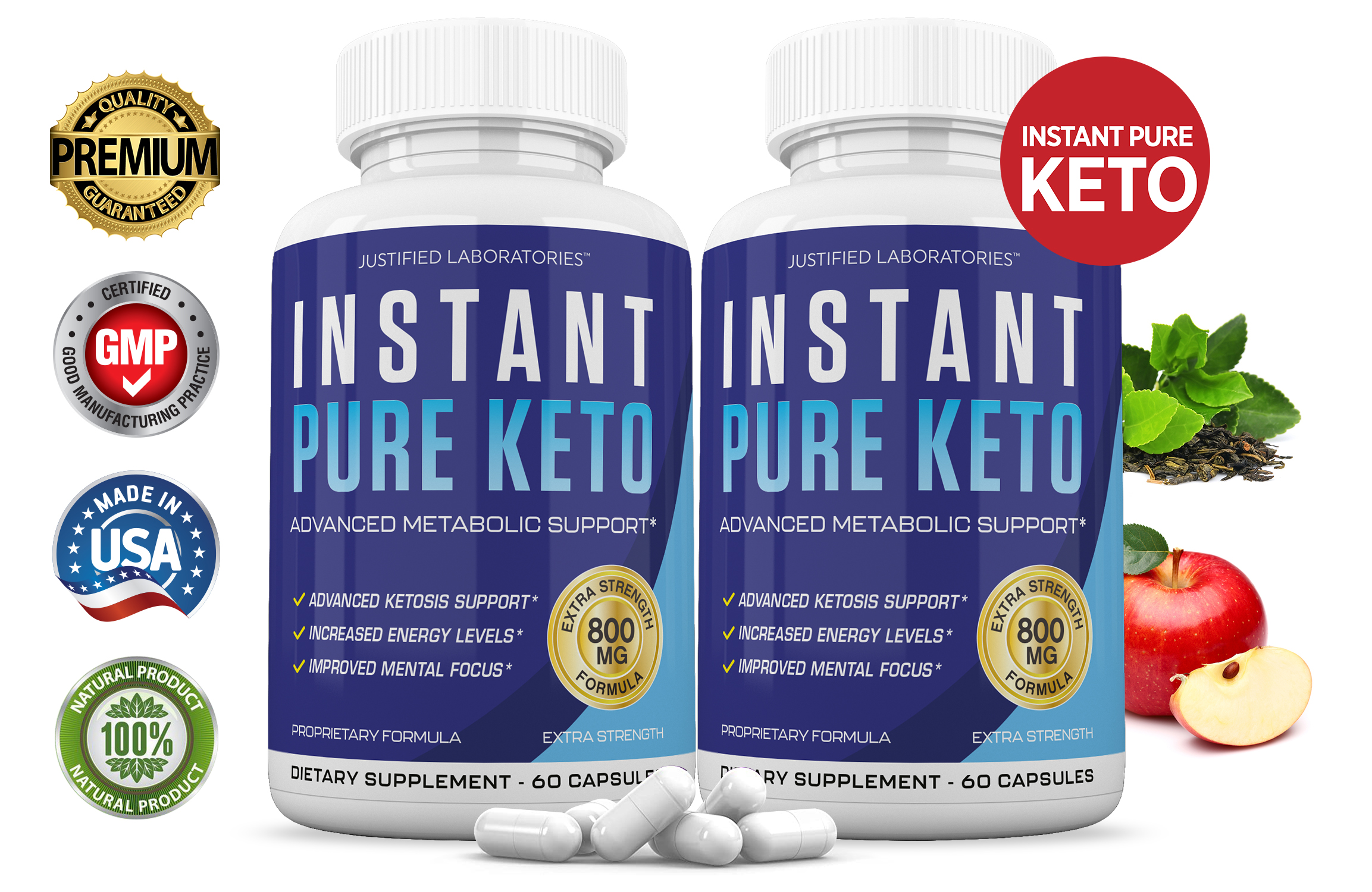 Instant Pure Keto Pills Advanced BHB Boost Ketogenic Supplement