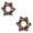 B, variant on Luyimi 2pc Christmas Candle Rings, Rustic Pine Cone Red Berry Candle Wreath, Artificial Pine Needle Candle Holder Wreath for Pillar Candle Dining Table Centerpiece Xmas Holiday Home Decorations B
