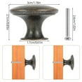 thumbnail image 7 of 12pcs Vintage Cabinet Knobs Antique Bronze Cupboard Door Pull Knob Round Zinc Alloy Wardrobe Furniture Handle Desk Drawer Pulls, 7 of 7