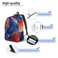 thumbnail image 4 of Yiaed Vibrant Hummingbird Watercolor Art Print Backpack, Premium Laptop Backpack, Travel Backpack for Women, Lightweight Backpacks, Comfortable Back Pack-Small, 4 of 7