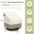 thumbnail image 2 of Funda impermeable para silla giratoria de exterior Dalema, paquete de 2, 2 of 9