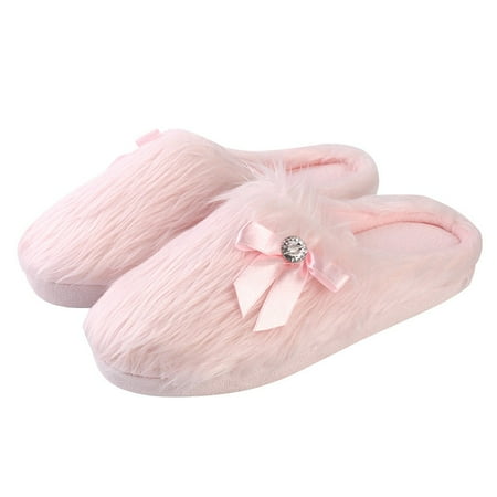 

Women s Mila Fringe Plush Memory Foam Slippers Winter Warm Slip On Scuff Clogs