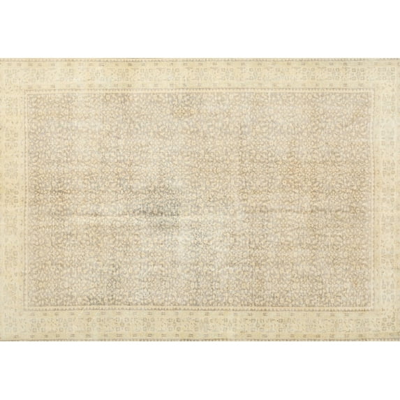 Ahgly Company Machine Washable Indoor Rectangle Traditional Brown Area Rugs, 6' x 9'