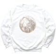 thumbnail image 2 of Volleyball Faux Glitter Sweatshirt for Girls Trendy Girly Volleyball Fan Pullover White Sweatshirt Youth Large, 2 of 4