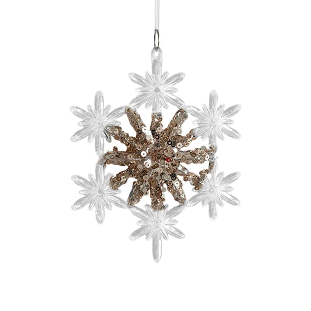 Adorno colgante navideño Strade Fareast Limited lentejuelas 11x11cm