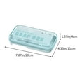 thumbnail image 3 of Nrmrqz Soap Dishes 2-Compartment Soap Box – Double Storage Bathroom Organizer Travel Soap Case, 3 of 6
