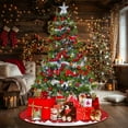 thumbnail image 1 of Fiudx Falda para Árbol de Navidad, Diseño de Lentejuelas Brillantes, Material Duradero, Elegante Decoración Navideña, Decoración Versátil para El Hogar y La Oficina, Fácil Instalación, Juego de 1 Pie, 1 of 5