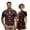 Cherry Print, variant on Binienty Groovy Floral His and Hers Golf Outfit Set Fashion Short Sleeve Matching Golf Shirt and Skort Set for Him and Her ,1/4 Zipper Golf Course Wear for Golf Running Sports
