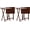 Honey Oak, variant on Folding TV Tray Set, Black - Collapsible Portable Snack Serving Tables, Home Furniture for Living Room, Bedroom, and Kitchen