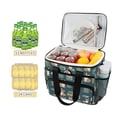 thumbnail image 2 of FORMRS Insulated Cooler Bag 24 Cans Capacity Soft Leakproof Lunch Box with Side Pockets, Blue Cartoon Dog Pattern, 2 of 7