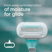 Venus Extra Smooth Sensitive Womens 5 Blade Disposable Razor, 2 count, Blue