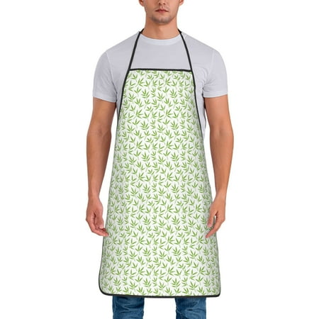 

Xecao Bamboo 1 Print Funny BBQ Chef Aprons for Men Women Adjustable Kitchen Cooking Aprons with Pocket Waterproof Oil Proof No Pilling Fading