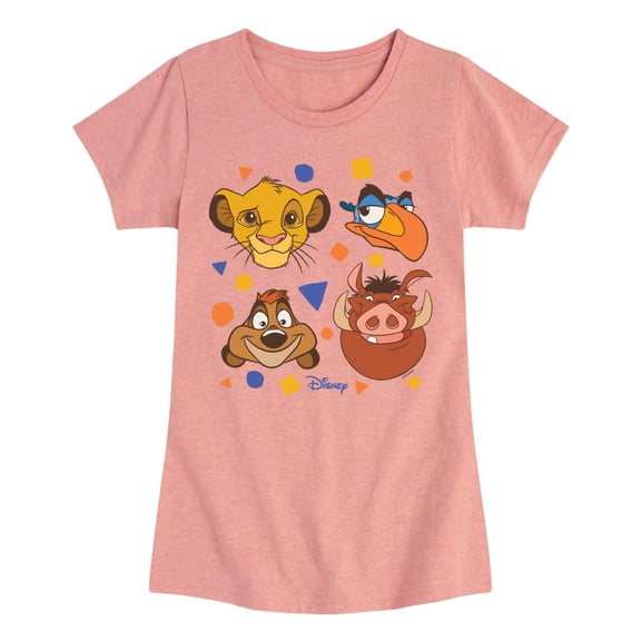 Disney - Simba, Pumbaa, Timon, & Zazu Fitted Short Sleeve Graphic T-Shirt