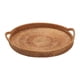 thumbnail image 2 of Bandeja de Servicio Redonda de Ratán, Organizador Tejido Bandeja de Almacenamiento de Plato de Mimbre Cesta de Servicio para Fruta Pa , 22cm 22cm B Macarena Bandeja de almacenamiento, 2 of 7