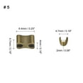 thumbnail image 2 of Unique Bargains Bronze Tone Zipper Slider Retainers with Top Stoppers & Bottom Stops (16 Sets), 2 of 6