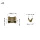 thumbnail image 2 of 16 Juegos de Cremallera Deslizantes Unique Bargains Topes e Inferiores Tono Bronce #5, 2 of 6