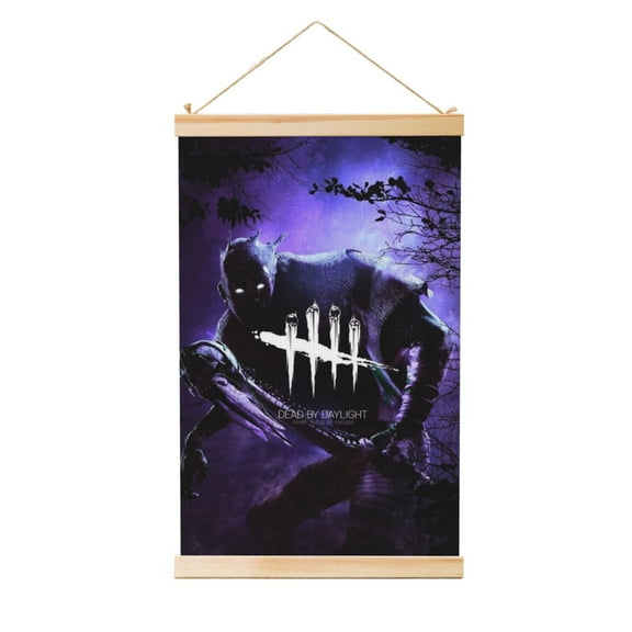 Dead By Daylight Dbd Wooden Shaft Hanging Poster Home Decor Poster Wall Art Painting For Living Room Bedroom 12"X18"