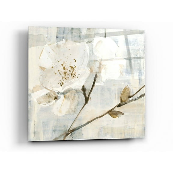 Epic Art 'Elegance I Greige' by Albena Hristova, Acrylic Glass Wall Art, 24"x24"