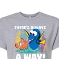 thumbnail image 3 of Disney Finding Dory - There's Always A Way - Juniors Cropped Cotton Blend T-Shirt, 3 of 5