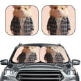 thumbnail image 2 of Balery Cute Mouse In Glasses Parasol para parabrisas de coche de 2 piezas | Parasol plegable para parabrisas delantero de coche para la mayoría de sedanes-Medium, 2 of 6