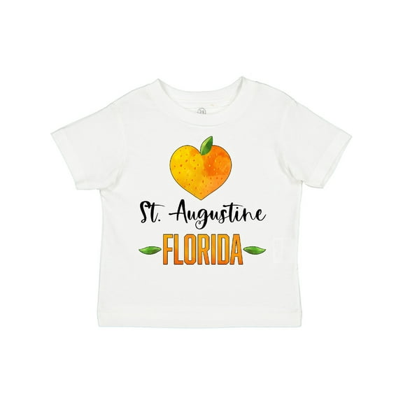 Inktastic St. Augustine Florida Orange in Heart Boys or Girls Toddler T-Shirt