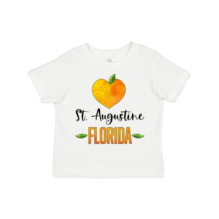 

Inktastic St. Augustine Florida Orange in Heart Boys or Girls Toddler T-Shirt