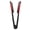 Red, variant on Riousery Bristle Double Sided Brush Clamp Hair Straightener Styling Tool for Women and Men, White