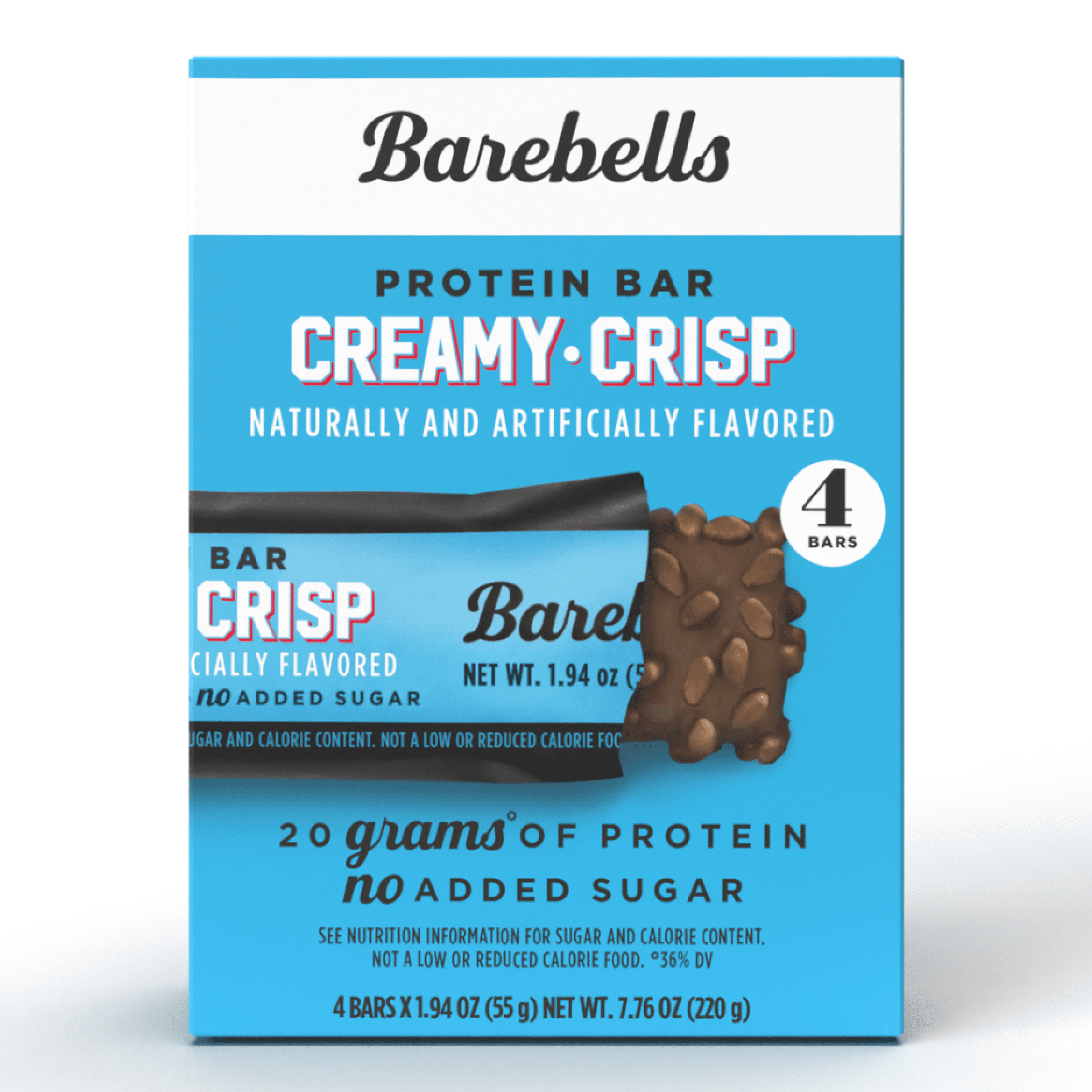 (3 pack) Barebells Protein Bars, Creamy Crisp, 20g High Protein, 1.9oz, 4 Count