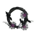 thumbnail image 2 of EGNMCR Room Decor, Home Decor, Wall Decor Halloween Simulation Black-bat Poison Spider Wreath Decoration Rattan Wreath Front And Rear Door Wall Hanging Festive Pendant Wreath Halloween wreath, 2 of 8