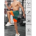 thumbnail image 6 of FEOYA Men's 2 in 1 Running Shorts Liner Male Quick Dry Athletic Shorts Breathable Gym Sweat Shorts Training Sports Basketball Shorts with Phone Pocket L Green, 6 of 7