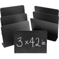 thumbnail image 1 of 8-Pack Mini-Tableaux en Métal - Signes Effaçables pour les Tables, Mariages et Fêtes, 3 x 4 Pouces, 1 of 5