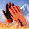 thumbnail image 4 of Winter Gloves Slip Thermal Gloves Touch Screen Windproof Insulated Warm for Orange, 4 of 7
