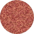 thumbnail image 1 of Ahgly Company Tapis Rond Lavable en Machine Intérieur Transitionnel Orange Vif, 3 Pieds Rond, 1 of 7