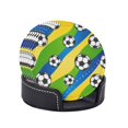thumbnail image 2 of Posavasos de cuero de 6 piezas, posavasos con estampado de balón de fútbol para bebidas, posavasos para tazas, regalo de inauguración de la casa, ideal para la decoración del hogar, 2 of 7