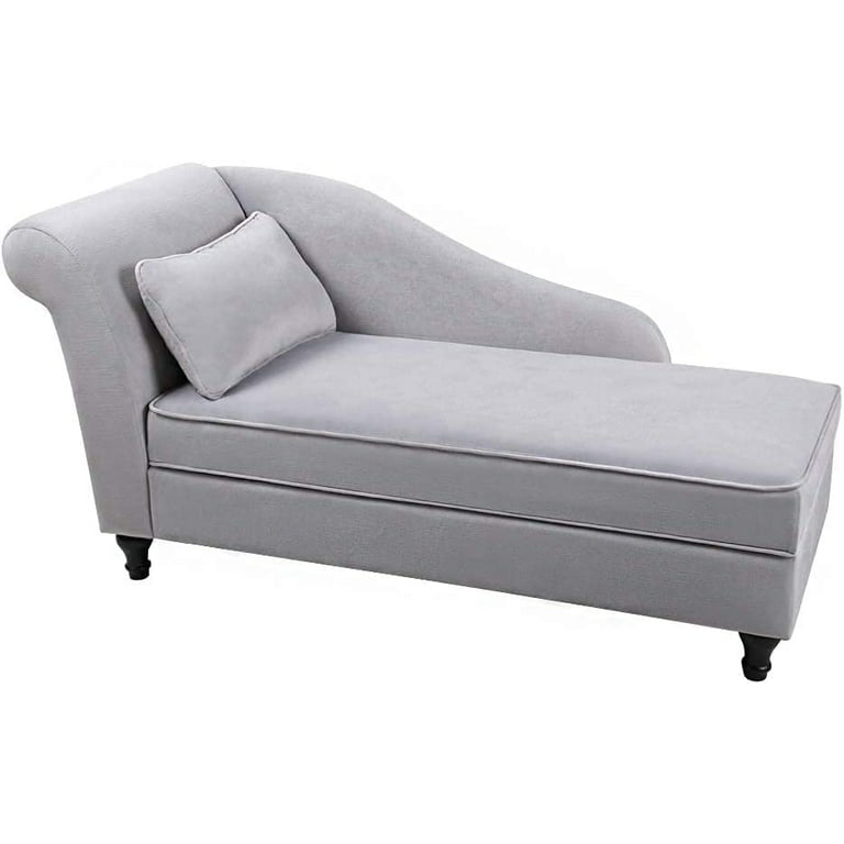 Andeworld Chaise Lounge with Storage,Indoor Lounge Sofa for Living  Room,Bedroom(Left Arm,Grey) | Hängeschränke