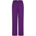 thumbnail image 2 of Minty Mint, Women's, Medical Scrub 5 Pocket Cargo Pants, Purple, XS, 2 of 3