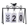 thumbnail image 1 of LCXmlly Flip Calendar Nordic Style Bird Decor Calendar: Metal Stand Perpetual Calendar, 1 of 5