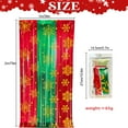 thumbnail image 3 of Christmas Party Decorations - 2 Pack Foil Fringe Curtains 3.3 X 6.6 ft Snowflake Tinsel Streamers Photo Backdrop for New Year Christmas, Ugly Sweater Party Decor, 3 of 6