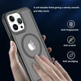 thumbnail image 2 of Magnetic Case for iPhone 15 Pro Phone Case Compatible with MagSafe Shockproof Protection Slim Translucent Matte Cover for iPhone 15 Pro 6.1" - Black B, 2 of 13