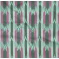 thumbnail image 4 of oneOone Organic Cotton Poplin Twill Fabric Ikat Style Stripe Print Fabric BTY 42 Inch Wide, 4 of 4