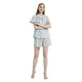 thumbnail image 4 of GLOBAL Womens Pajama Set Short Sleeve PJs for Women cotton Pajamas Summer Sleepwear, 2-Piece, Sizes S to 3X, 4 of 6