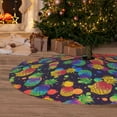 thumbnail image 6 of Yiaed Colorful Pineapples1 Print Christmas Tree Skirt , Tree SkirtsTree Mat for Christmas Winter Holiday Indoor Decorations-48", 6 of 7
