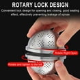 thumbnail image 4 of Stainless Steel Tea Infuser Strainer With Extended Chain Hook, Fine Mesh Filter And 304 Metal Material For Brewing Loose Tea And Spices 3.15X2.36In 0.1Lb, 4 of 9