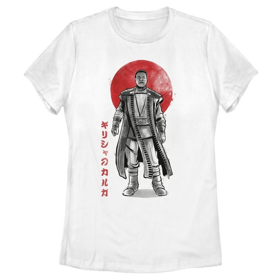 Women's Star Wars: The Mandalorian Greef Karga Watercolor Portrait Graphic Tee White X Large