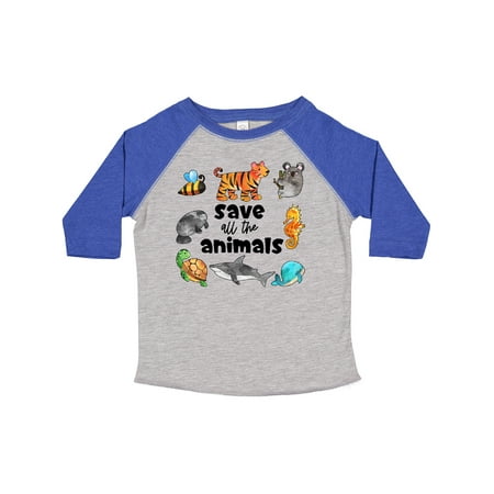 

Inktastic Save All the Animals- Cute Gift Toddler Boy or Toddler Girl T-Shirt