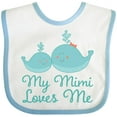 thumbnail image 3 of Inktastic My Mimi Loves Me Boys or Girls Baby Bib, 3 of 4