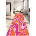 thumbnail image 3 of Vivid Color Rug, Modern Rug, Popular Rug, Decorative Rug, Bathroom Rug, Psychedelic Pattern Rug, Wedding Rugs, Pink Rug, Orange Rug, 5.9'x9.2' - 180x280 cm, 3 of 7