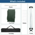 thumbnail image 4 of Ktaxon Leg 6.5' x 6.5' Ez Pop up Anti Uv Patio Tent Folding Gazebo Backyard Canopy Green, 4 of 9